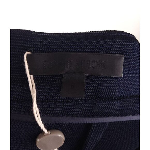 Cushnie Et Otchs Runway Aphrodite High Slit Maxi Skirt 6 Navy New - Picture 14 of 16